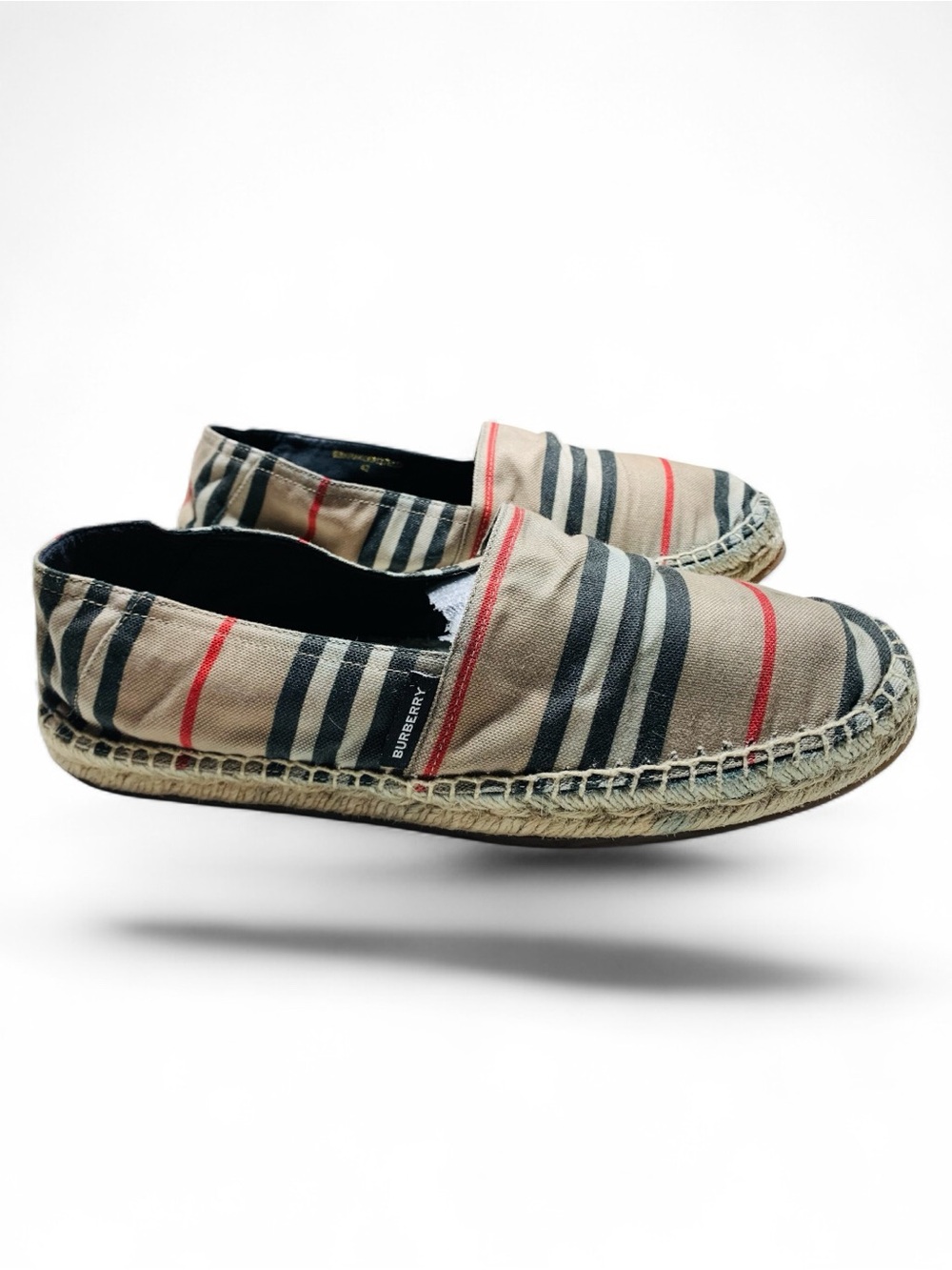 Burberry Men's Alport Icon Stripe Espadrilles Size 42/9